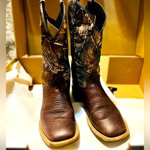 Old West Leather Foot Boots -5.5 men’s 7.5 women’s